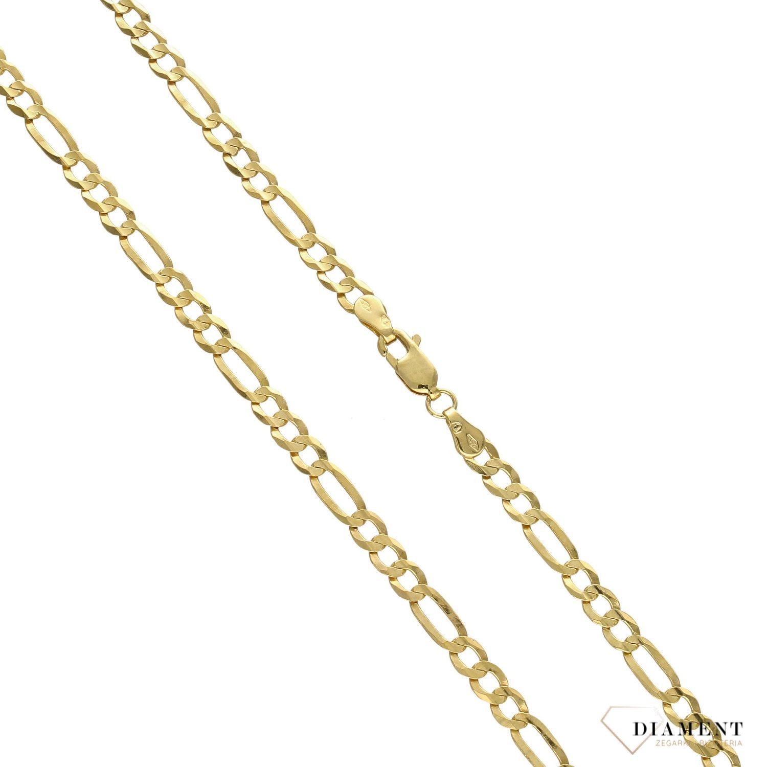 Złoty łańcuszek 585 Figaro 3,5 mm DIA-LAN-3145-585 3,5mm (1).jpg